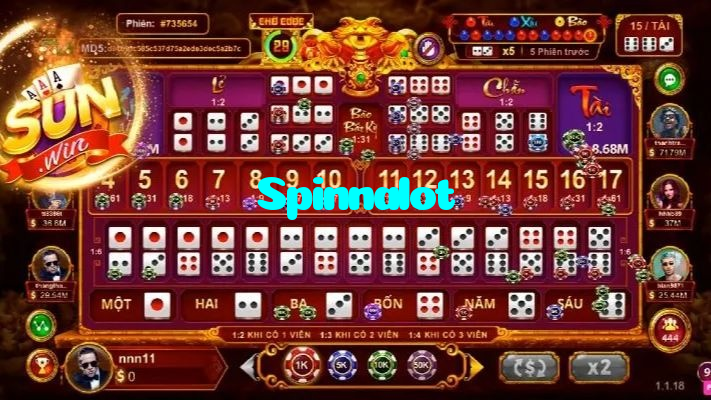 available types of Spinnalot bet including pre-match live express and system bets